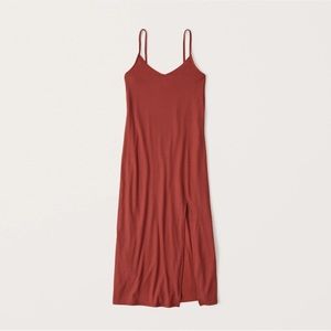 Abercrombie & Fitch Ribbed Knit Midi Dress XS